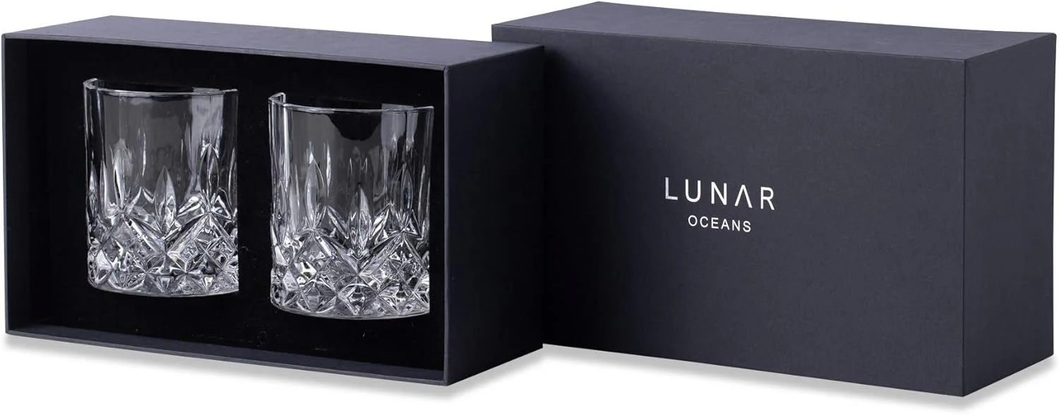 Lunar Oceans Crystal Whisky Glasses (Set of 2) - Image 7