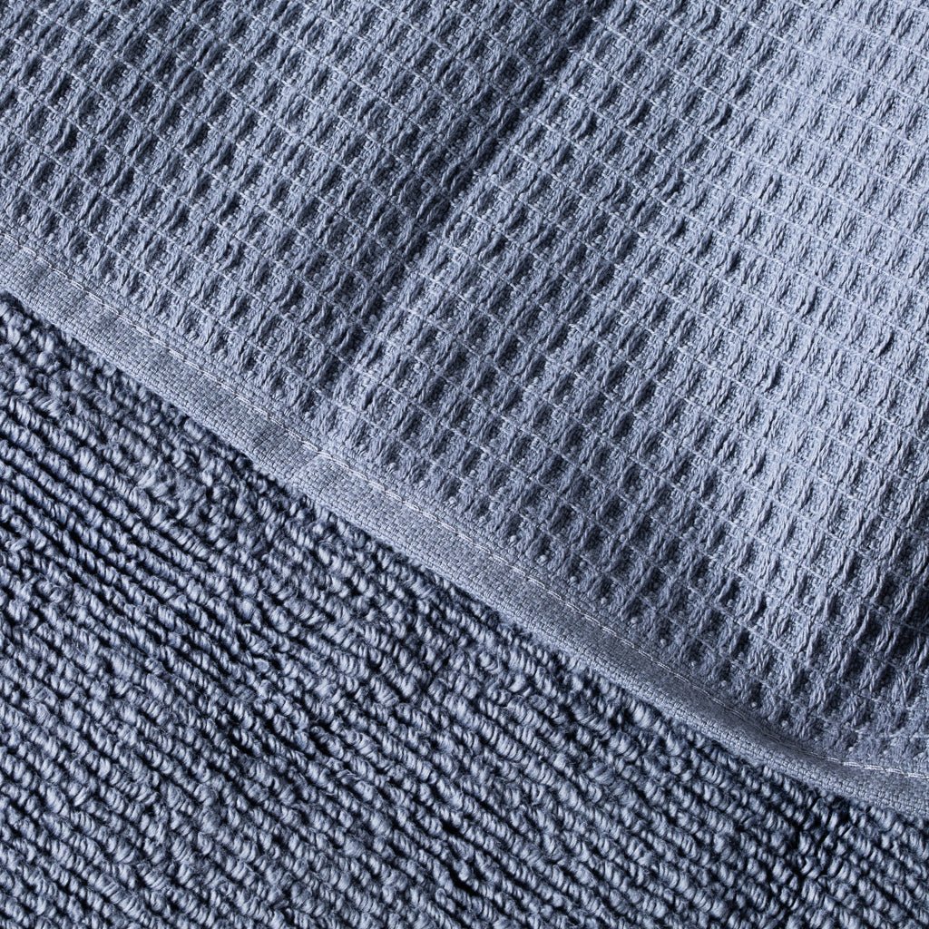 Lunar Oceans Waffle Terry Hand Towel (S) - Blue (Set of 3) - Image 2