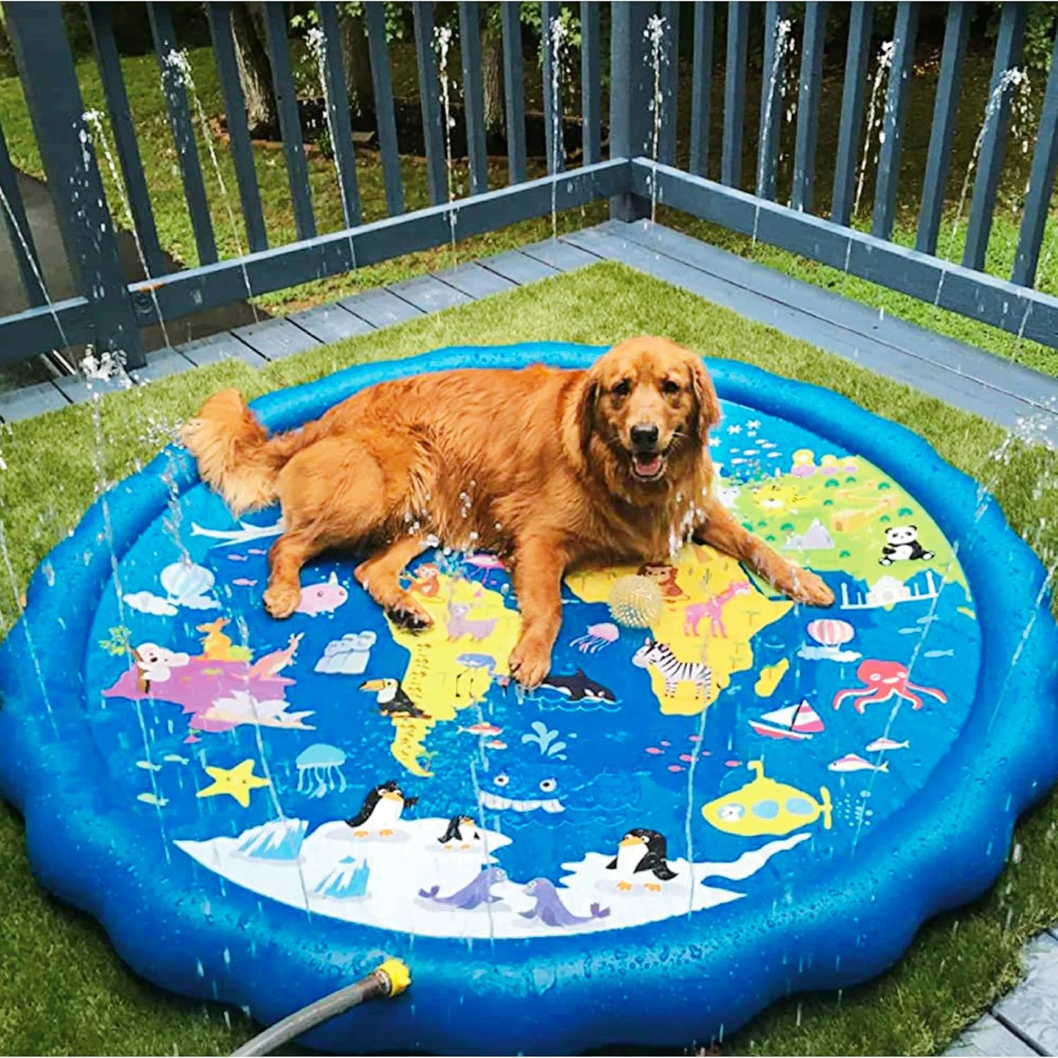 Magifire World Map Sprinkler Splash Pad for Toddlers - 1-3YRS - Image 2