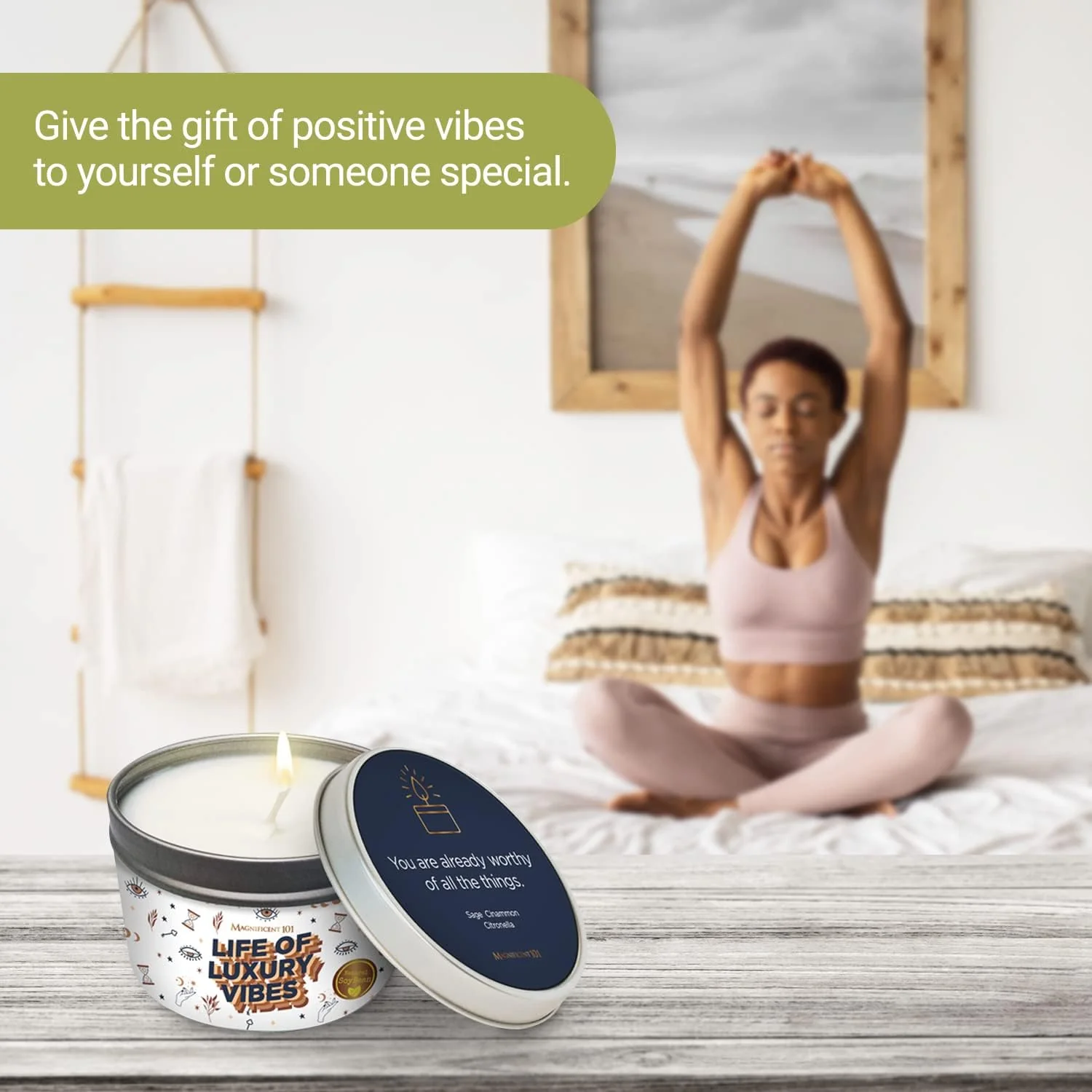 Magnificent 101 Life of Luxury Vibes Candle in Tin Holder - 170g - Image 5