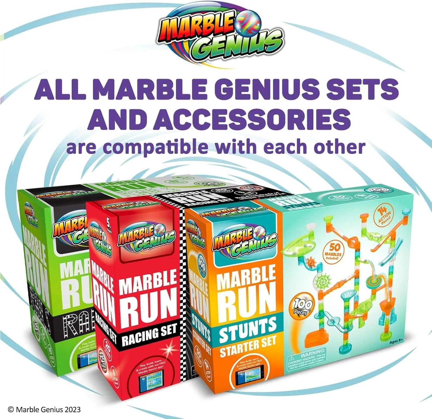Marble Genius Tubes - Marble Run Accessory Add-On Set (30 Pieces) - Image 7