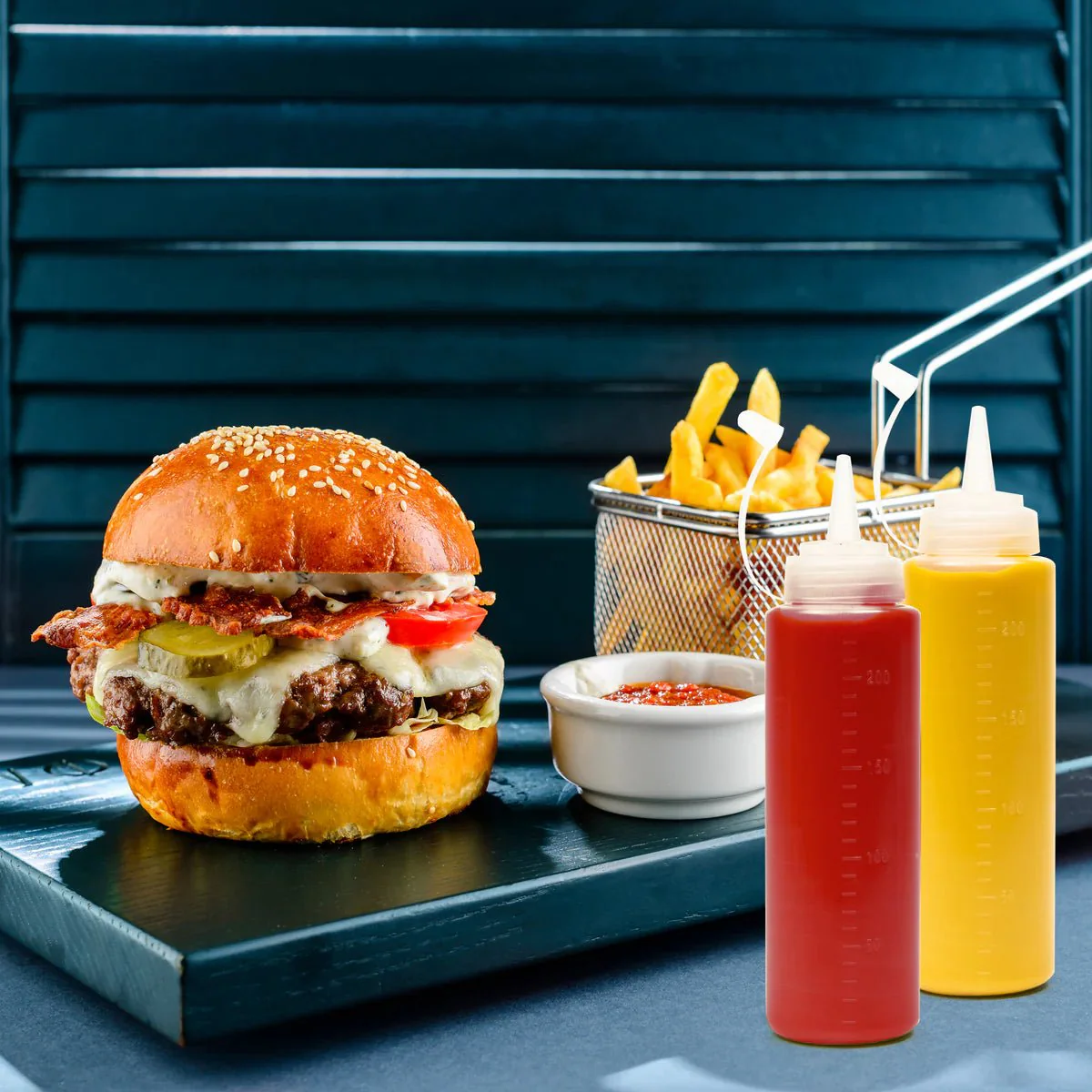 Matana Plastic Sauce Bottles Set of 8 240ml - Image 4