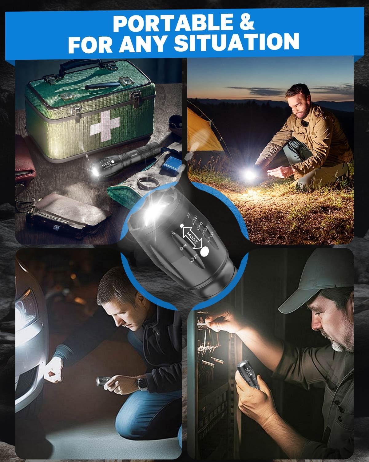 Maxesla FAGORY LED Torch 2000 Lumens - 2 Pack - Image 8