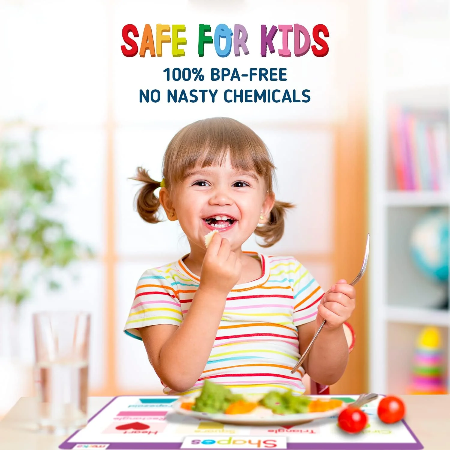 Merka Educational Kids Placemats - 4 pack - Image 6