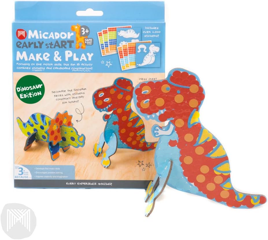 Micador early stART Dinosaur 3D Sticker & Construction Kit (3YRS+) - Image 3