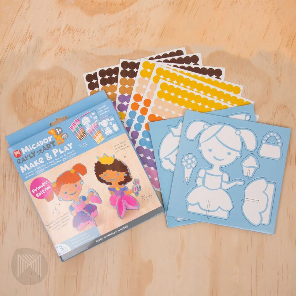 Micador early stART Make & Play Sticker Learning - Princess Edition (3+YRS) - Image 3