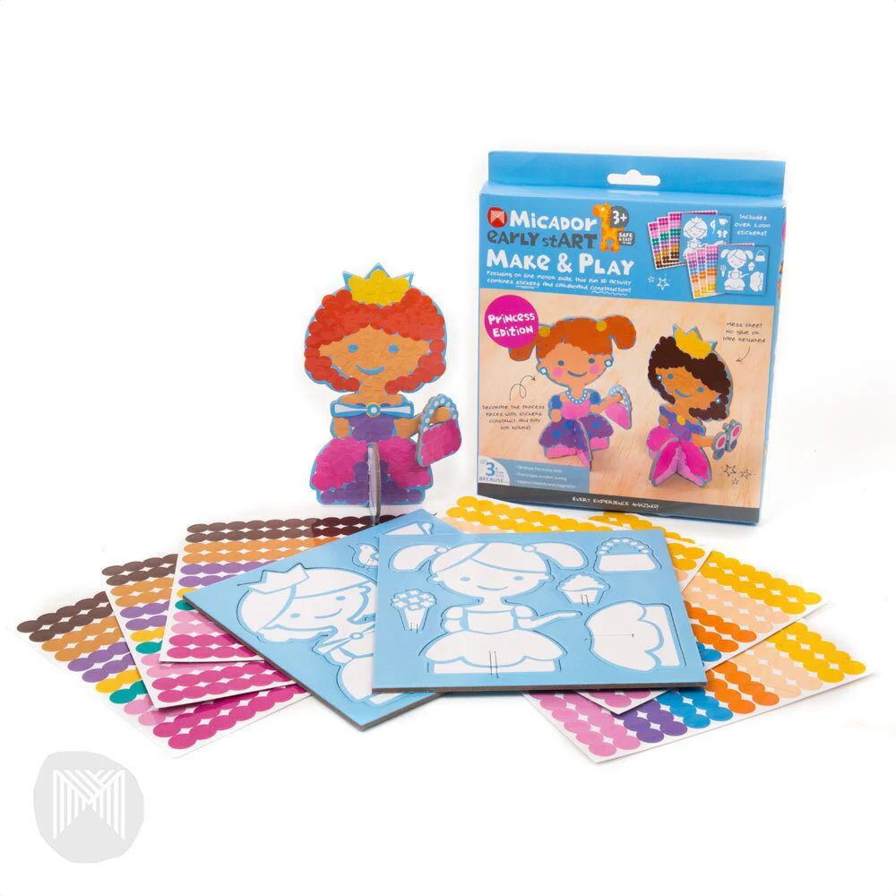 Micador early stART Make & Play Sticker Learning - Princess Edition (3+YRS) - Image 4