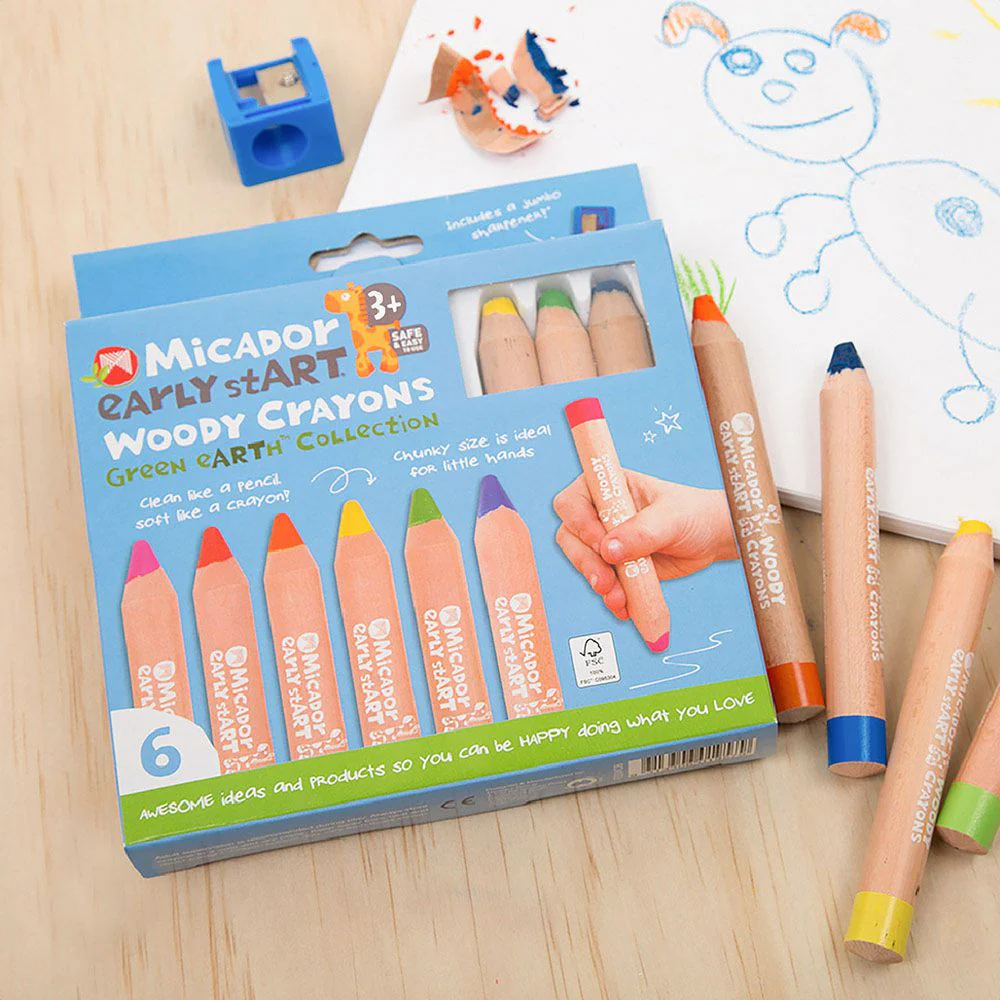Micador early stART Woody Crayons - 6 Pack - Image 5