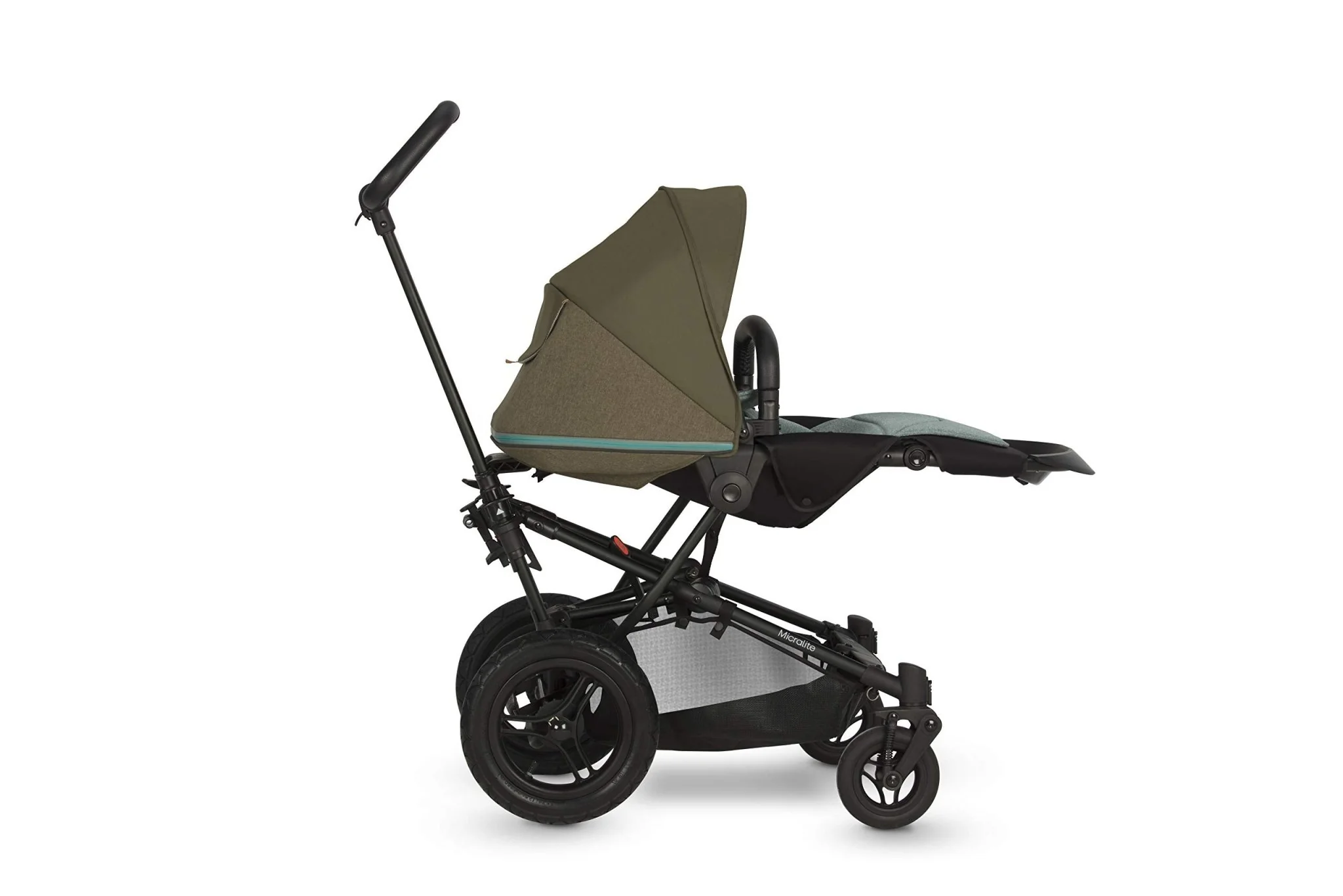 Micralite 2 in 1 Twofold Pushchair Pram - Evergreen - Image 2