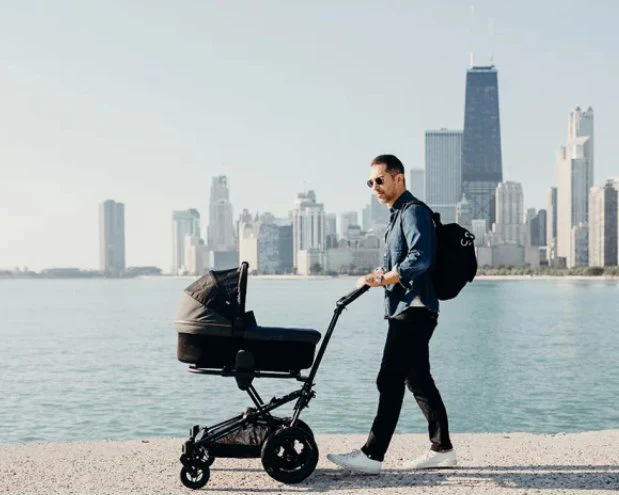 Micralite Twofold Smartfold Carrycot – Black/Carbon - Image 3