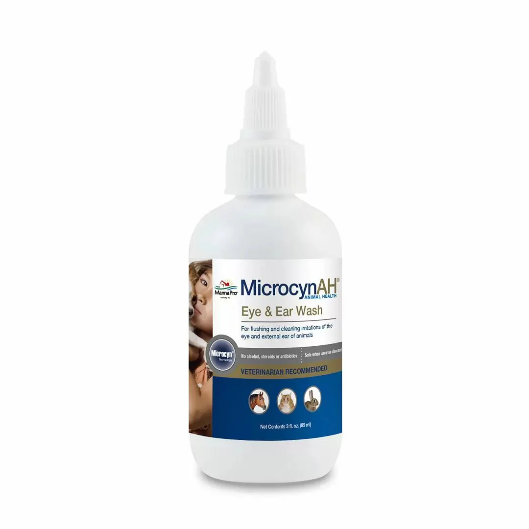 Microcyn AH Eye & Ear Wash, Cleaning & wound care for Pets - 89ml X3 - Image 3