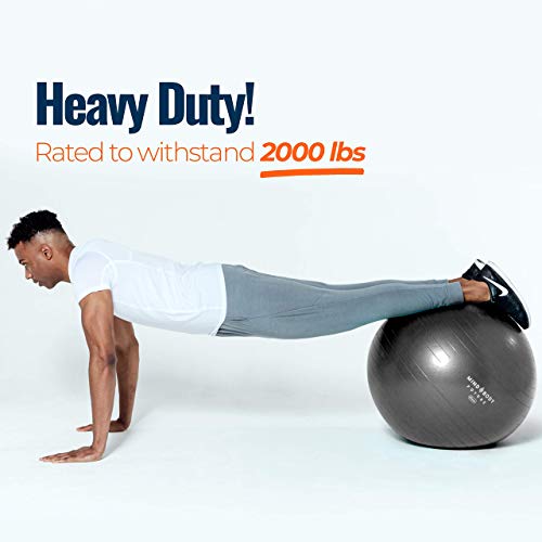 Mind Body Future Exercise Yoga Pregnancy Ball with Stability Ring & Pump - Image 9
