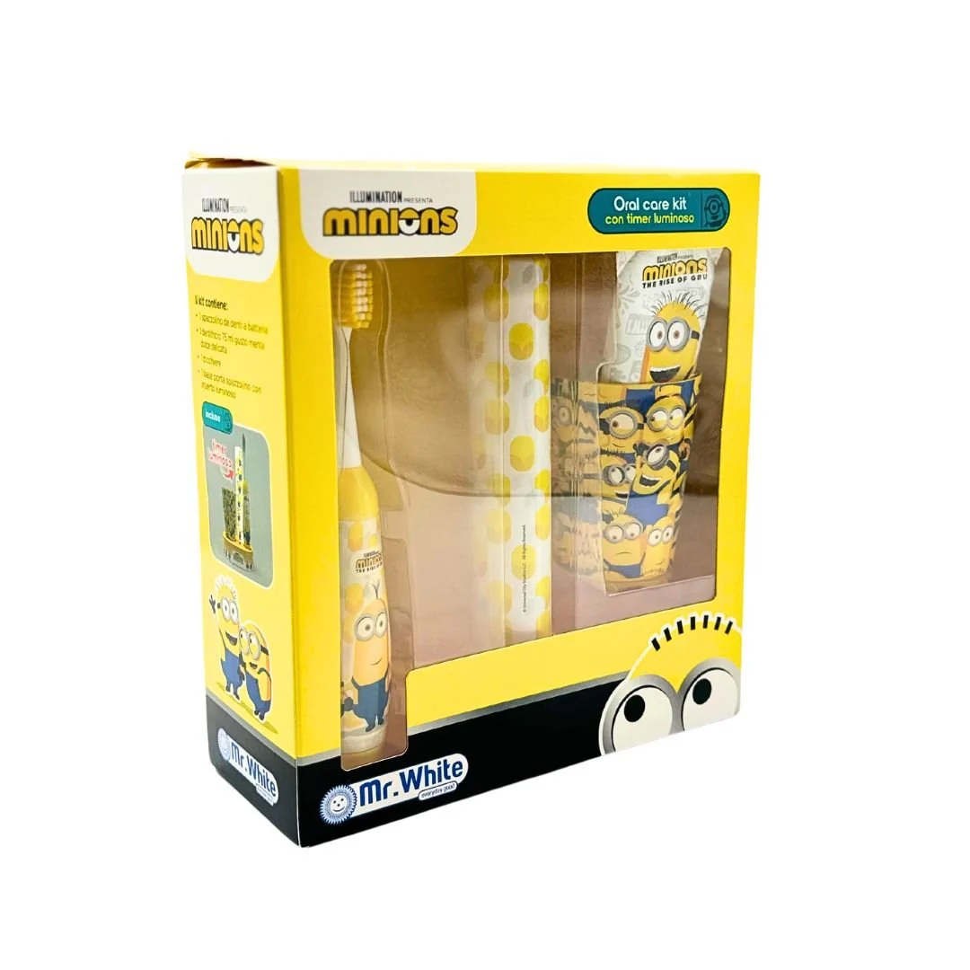 Minions Kids Electric Toothbrush Gift Set + Travel Kit - Age4+ - Image 4
