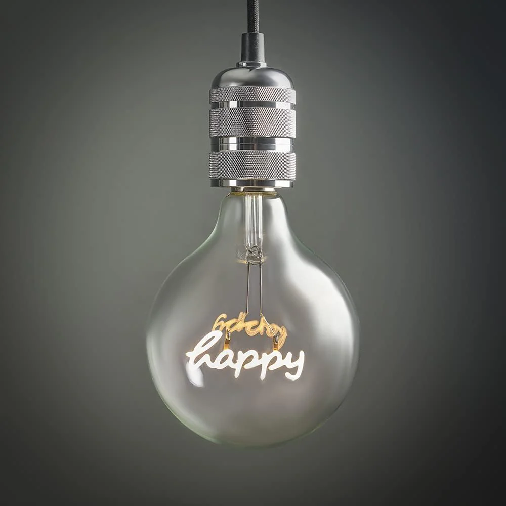 MiniSun Vintage Style 2W LED Edison Screw in Light Bulb - Happy - Image 3