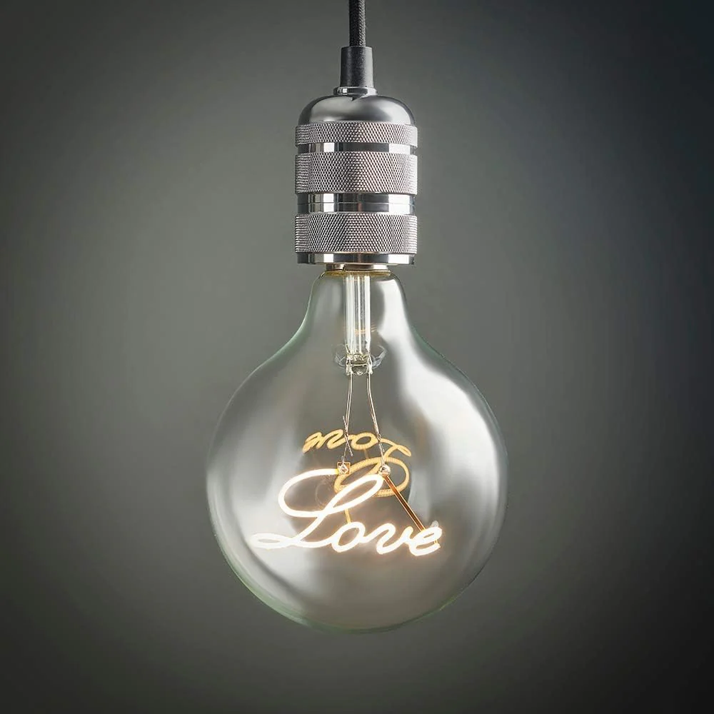 MiniSun Vintage Style 2W LED Screw In Bulb - Love - Image 2