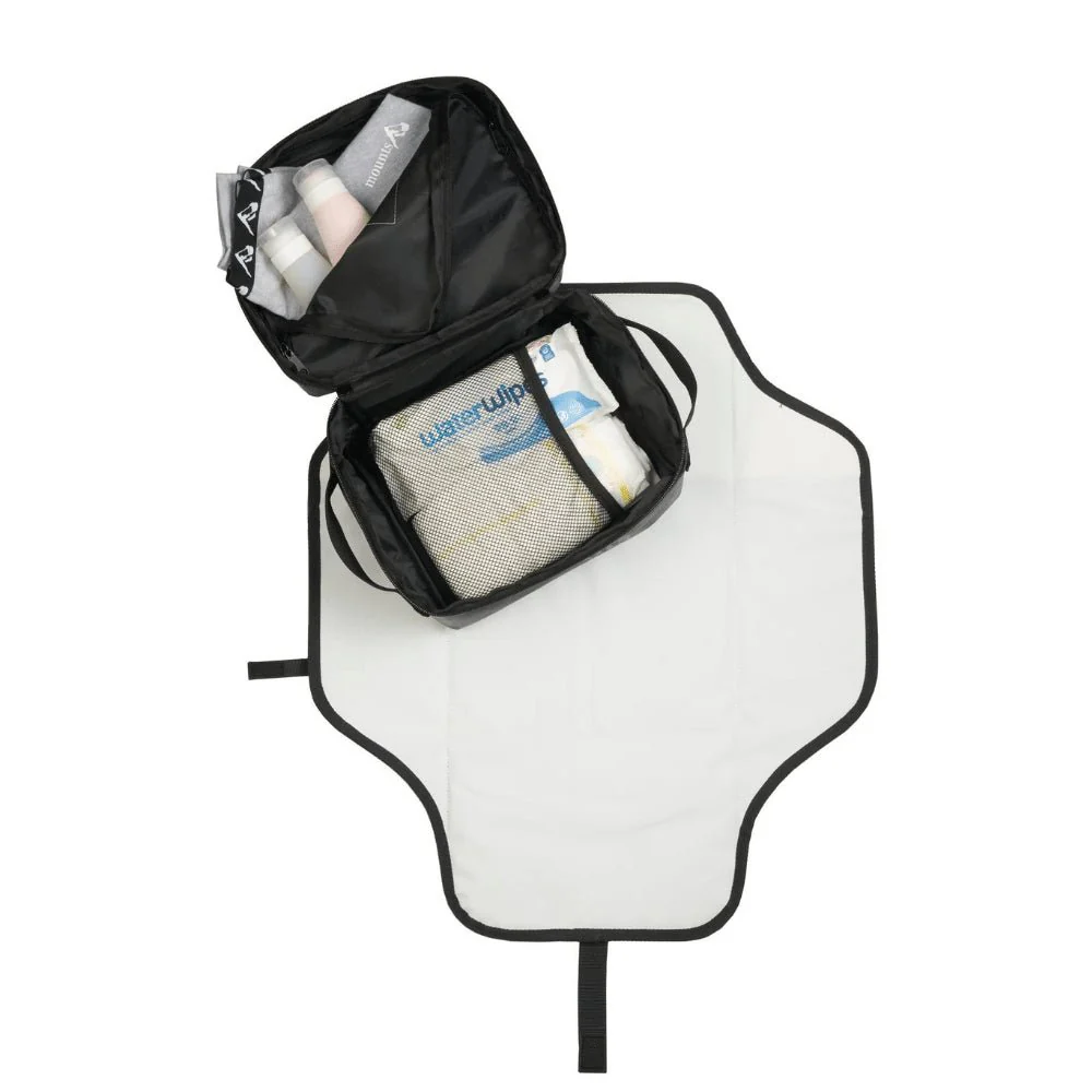 Mounts Diaper Duffle Bag: Splash Proof - Black - Image 3