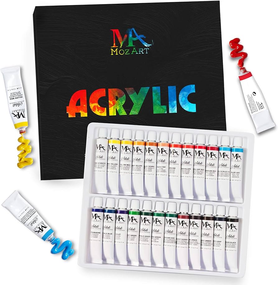 Mozart Acrylic Paints Set - 24 colours