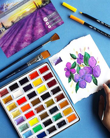 Mozart Japanese Komorebi Watercolour Paint Set - 40 colours - Image 3