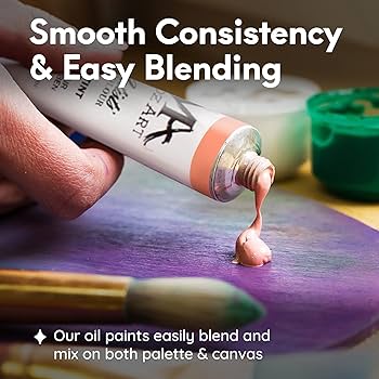 MozArt Oil Paint Set - 24 colours x 12ml - Image 3