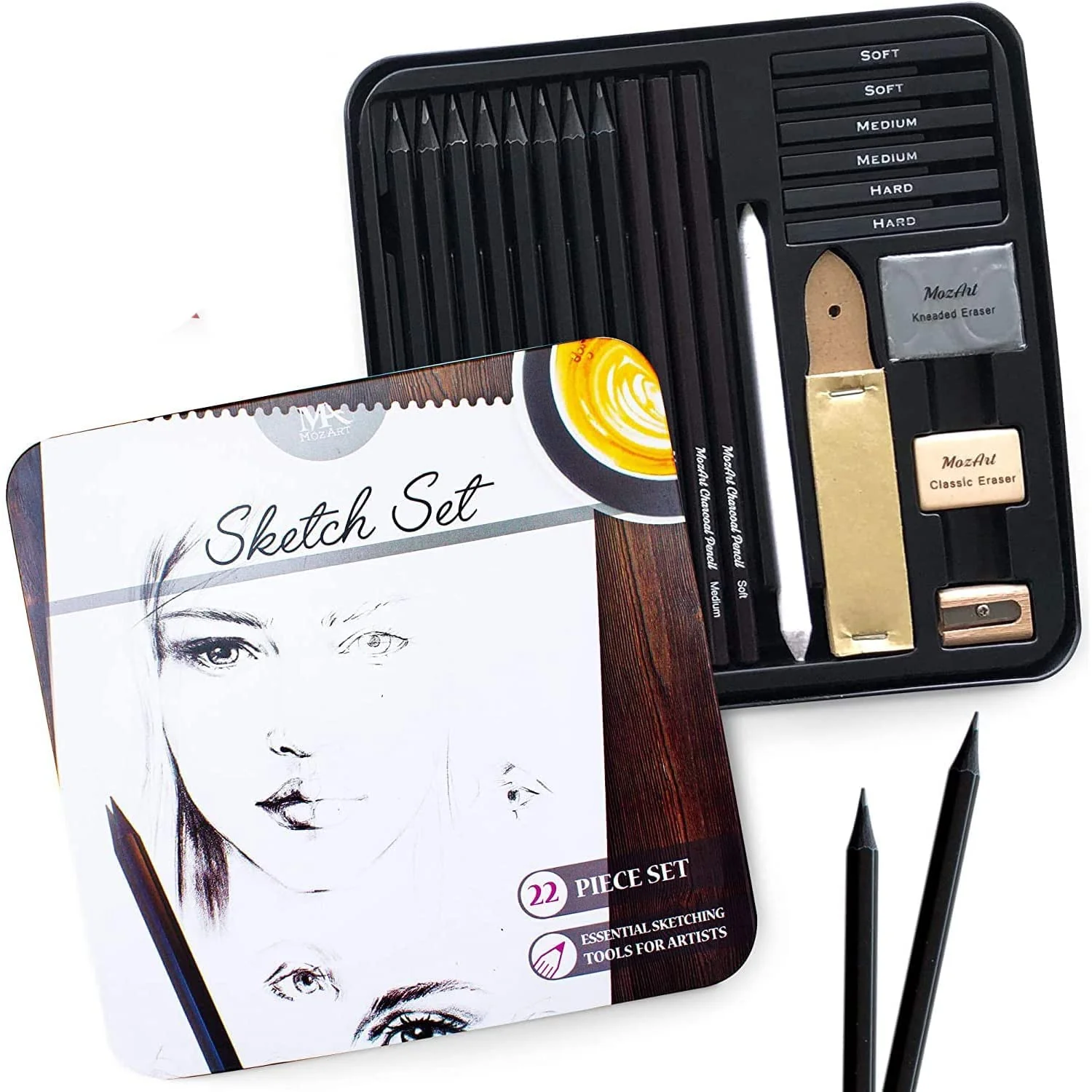 Mozart Sketching Pencils Set - 22 pieces