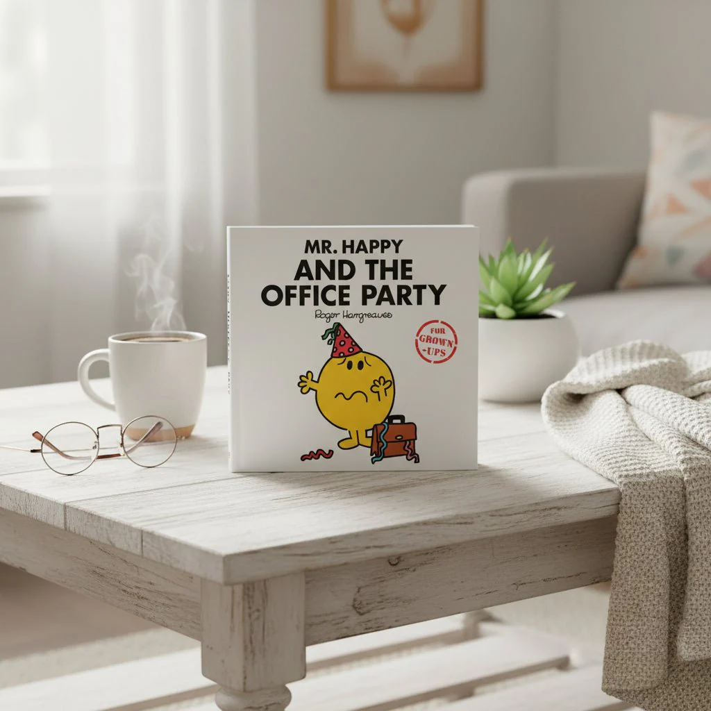 Mr. Happy And The Office Party Hardcover Book - Image 2