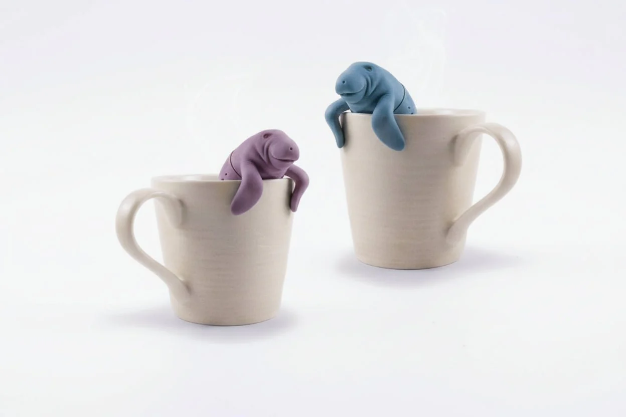 Mr & Mrs Tea Infuser Set for Loose-Leaf Tea - Set of 2 (Manatee) - Image 2