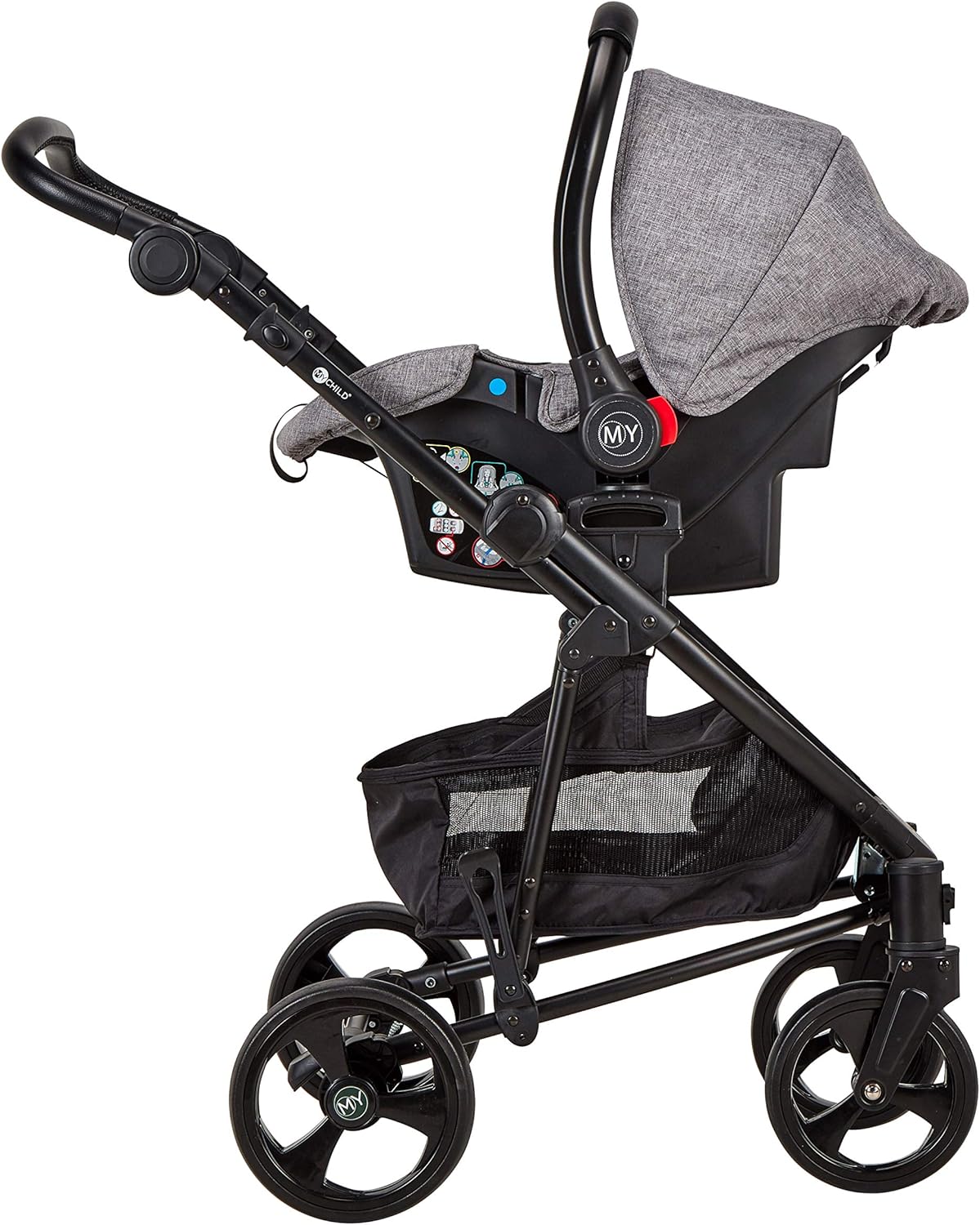 My Child Vamos Convertible Stroller Travel System - Grey - Image 4