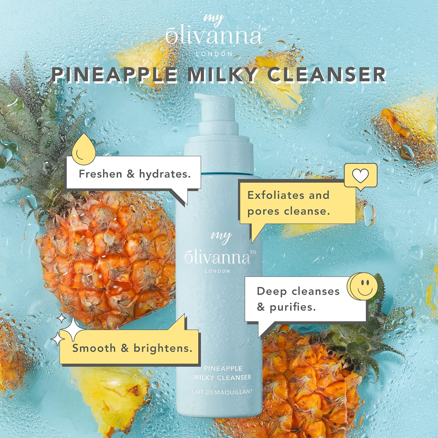 My Olivanna Pineapple Milky Cleanser - 150ml - Image 2