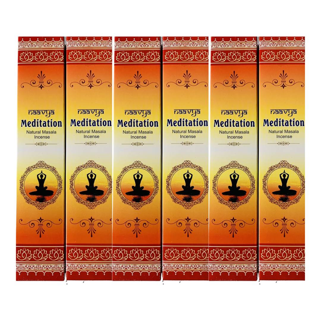 Naavya Meditation - Natural Masala Incense Sticks (6 Pack - 90 Sticks) - Image 3