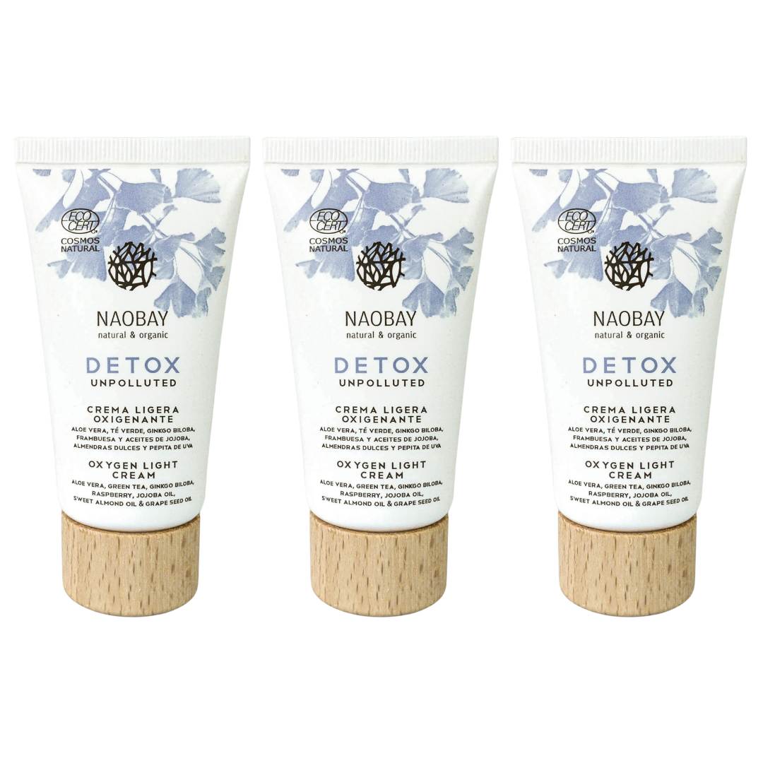 NAOBAY Detox Oxygen Light Cream Moisturiser - 50ml X3