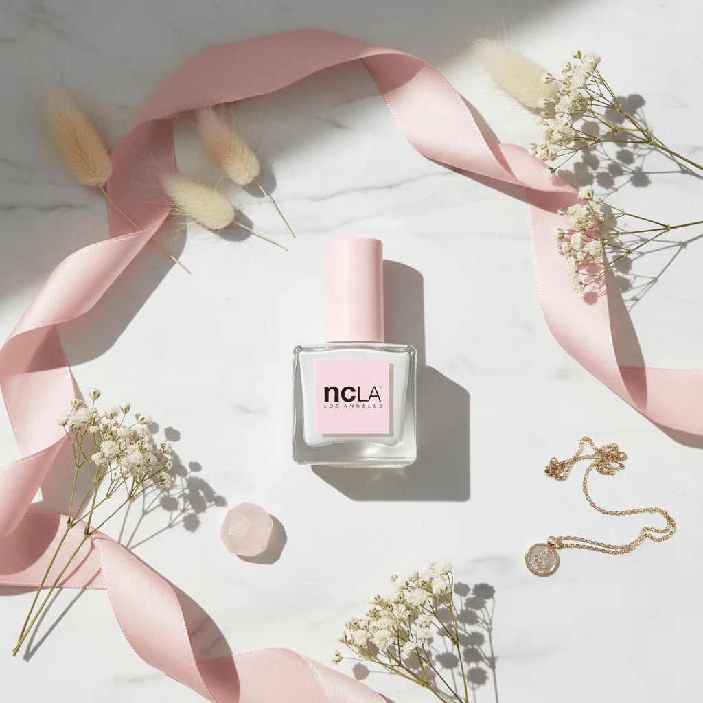 NCLA Los Angeles Fresh Linen White Nail Polish 13ml - Image 2