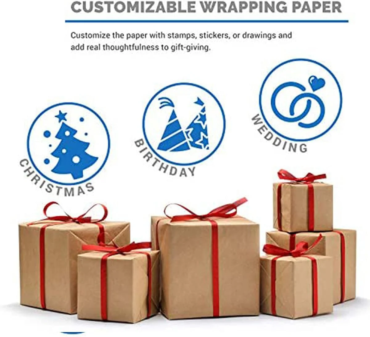 Jumbo Florist Recycled Brown Paper Art Roll 229m - Image 5