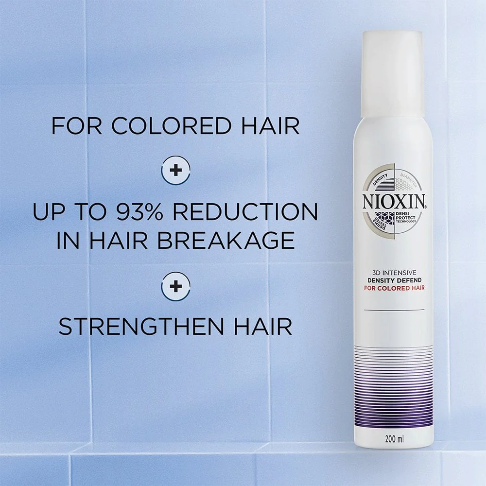 Nioxin Density Defend Foam for Coloured Hair 200ml x 3 - Image 3