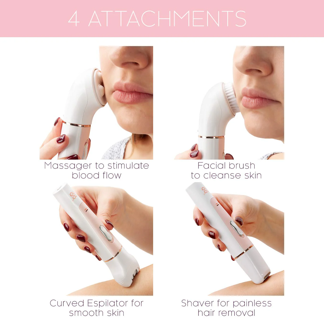 NoNo! 4 in 1 Grooming Kit for Hair Removal and Skincare - No box - Image 2