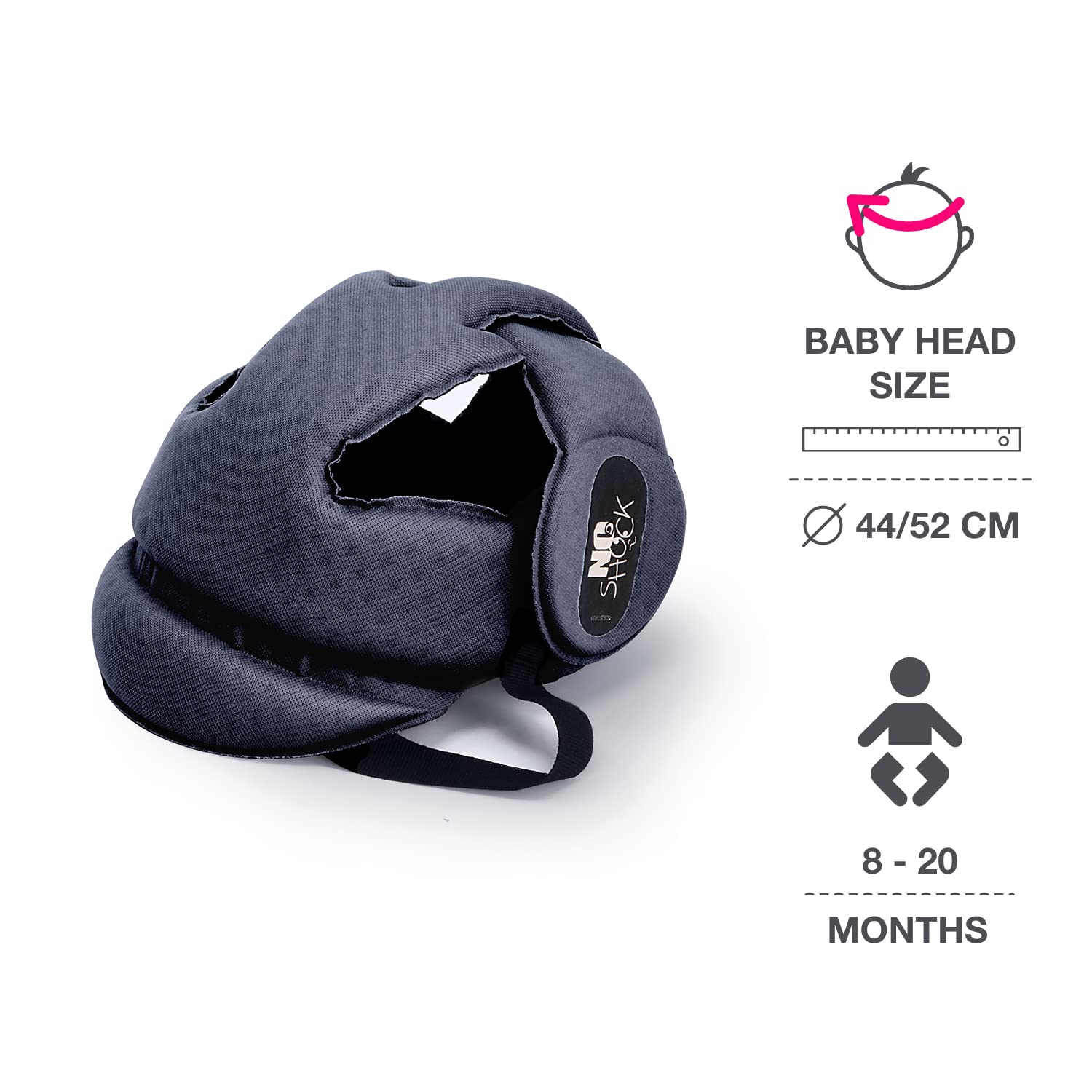 Ok Baby No Shock Protective Soft Baby Helmet, Blue 8-20 months - Image 2