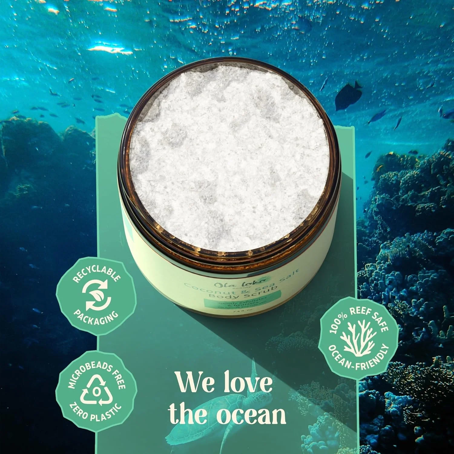 Ola Loko Coconut and Sea Salt Body Scrub - 220ml - Image 6