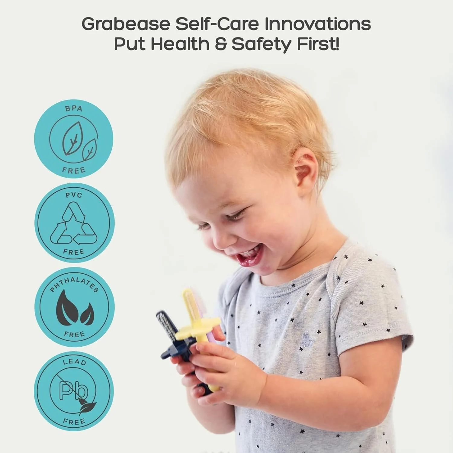 Orabease BPA-Free Double-Sided Toothbrush for Babies - Green - Image 4