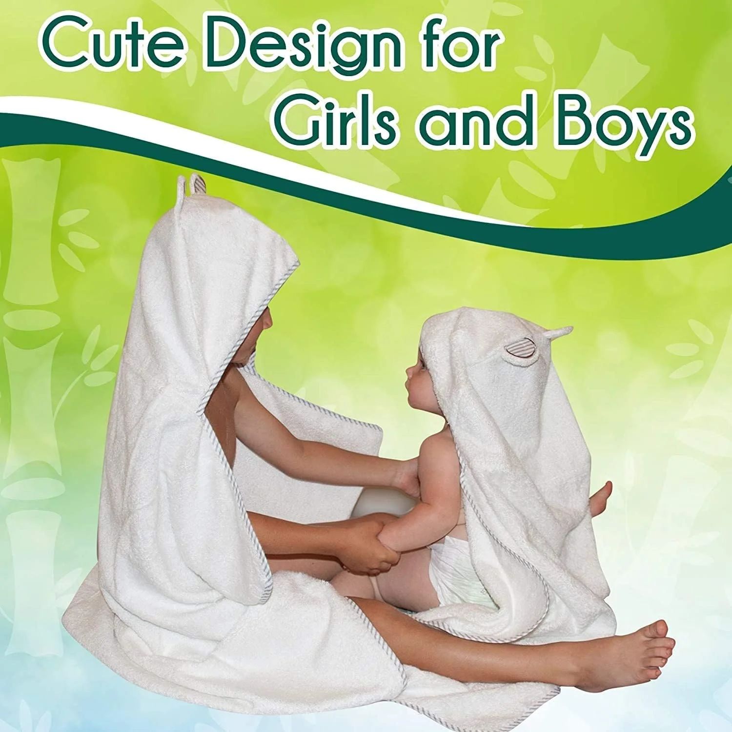 Organic Bamboo Hooded Baby Towel by Liname - Image 5