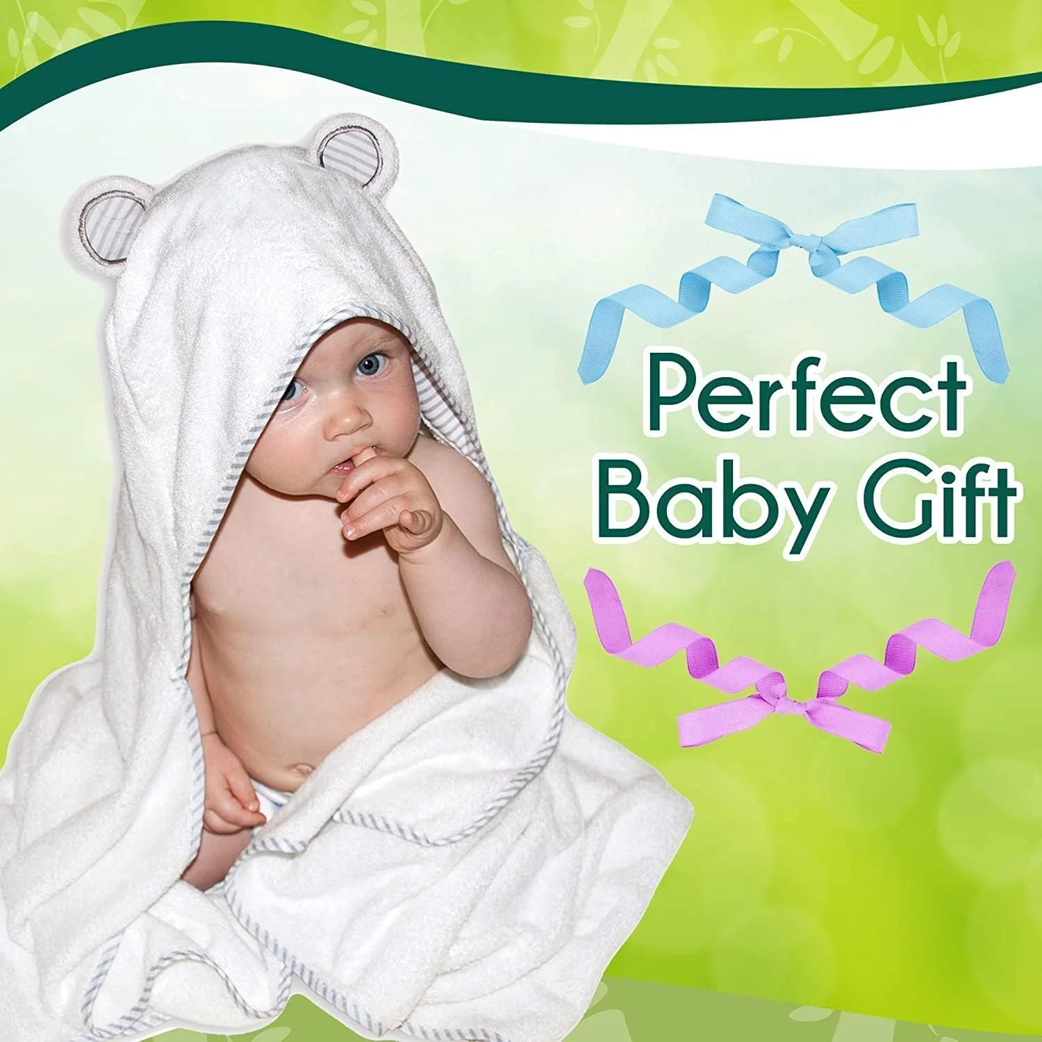 Organic Bamboo Hooded Baby Towel by Liname - Image 6
