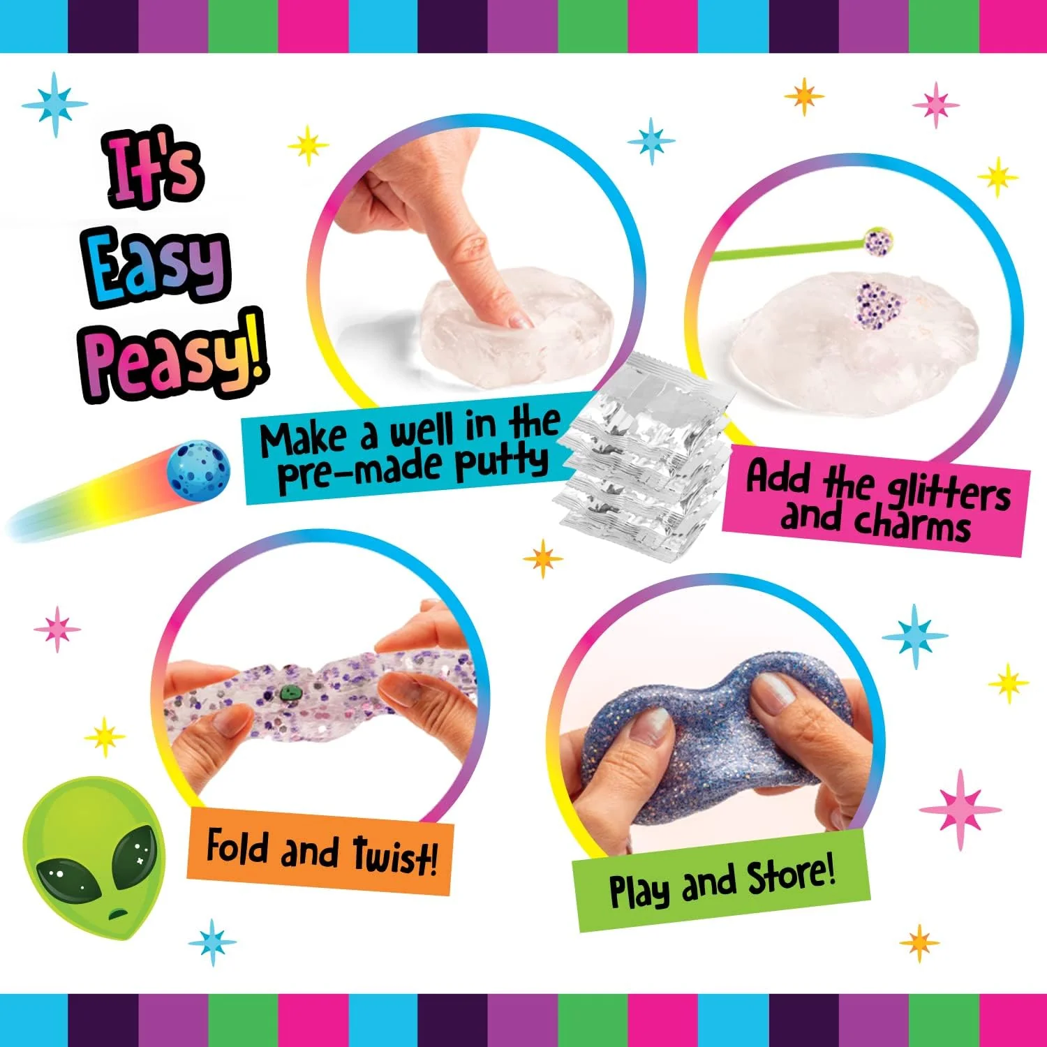 Original Stationery Galaxy Space Goo Putty - 29 Piece - Image 2