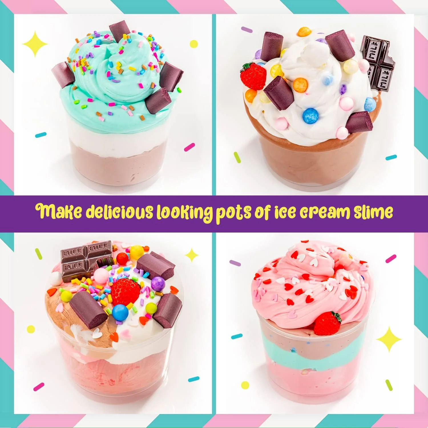 Original Stationery Ice Cream Slime Playshop For Kids - Image 4