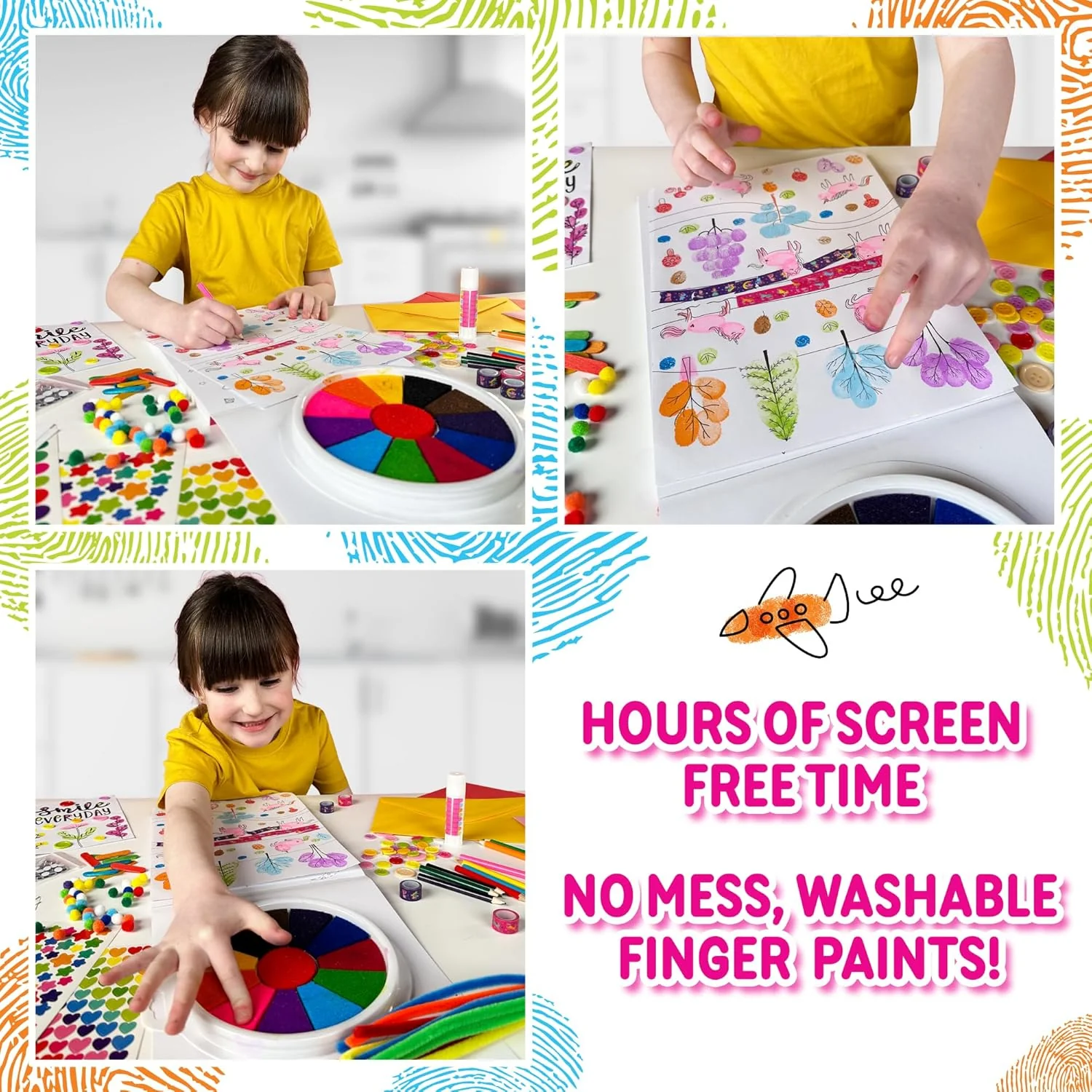 Original Stationery Little Artist Finger Painting Kit 3+YRS - Image 3