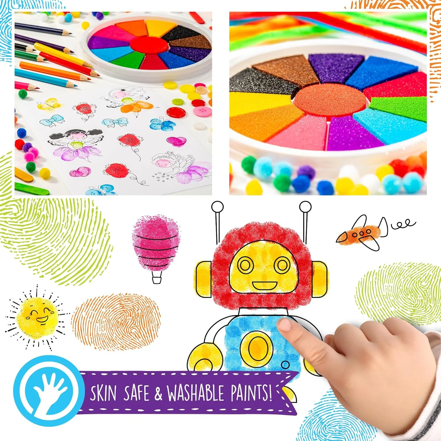 Original Stationery Little Artist Finger Painting Kit 3+YRS - Image 6