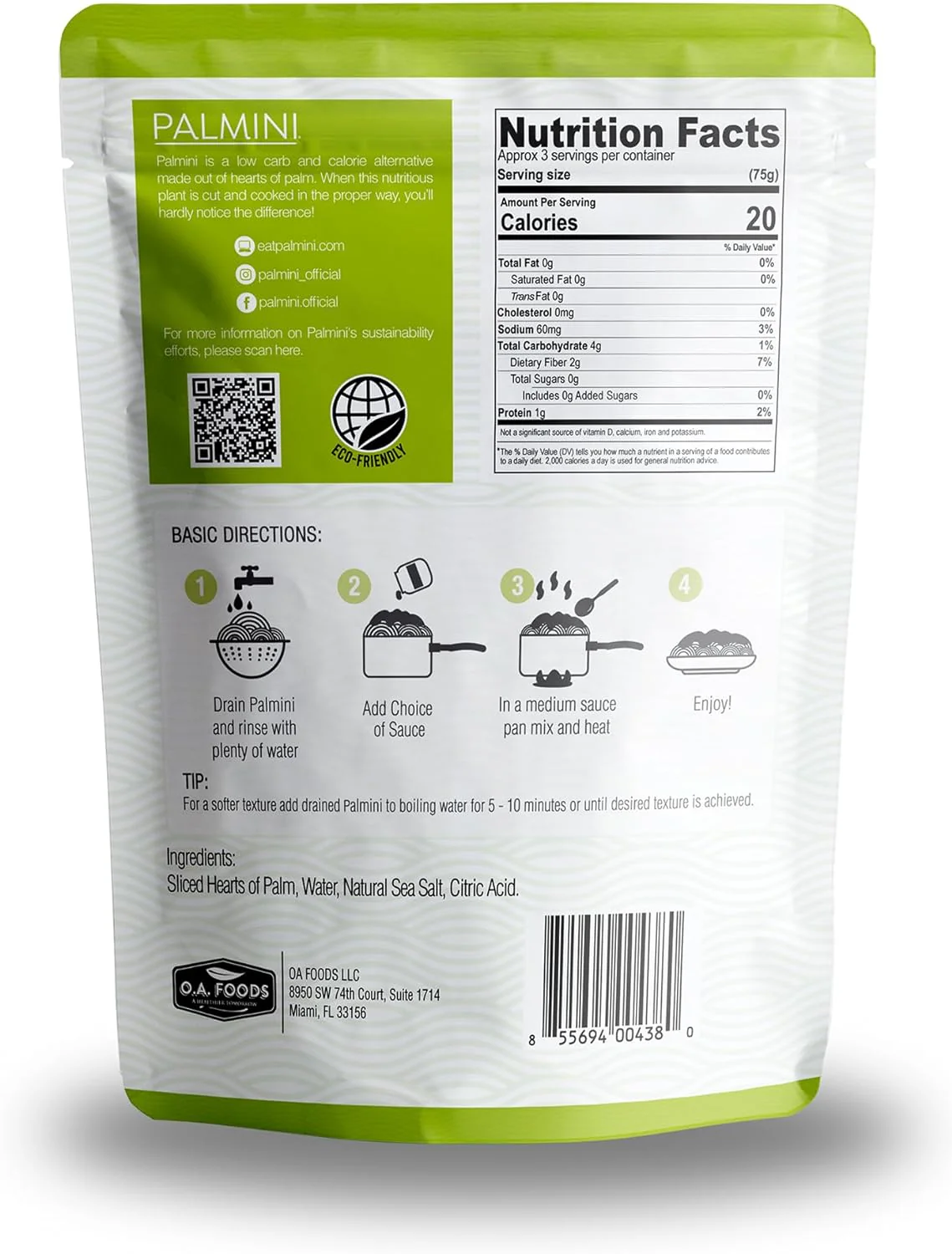 Palmini Low Carb Keto Linguine - 5 x 340g - Image 2
