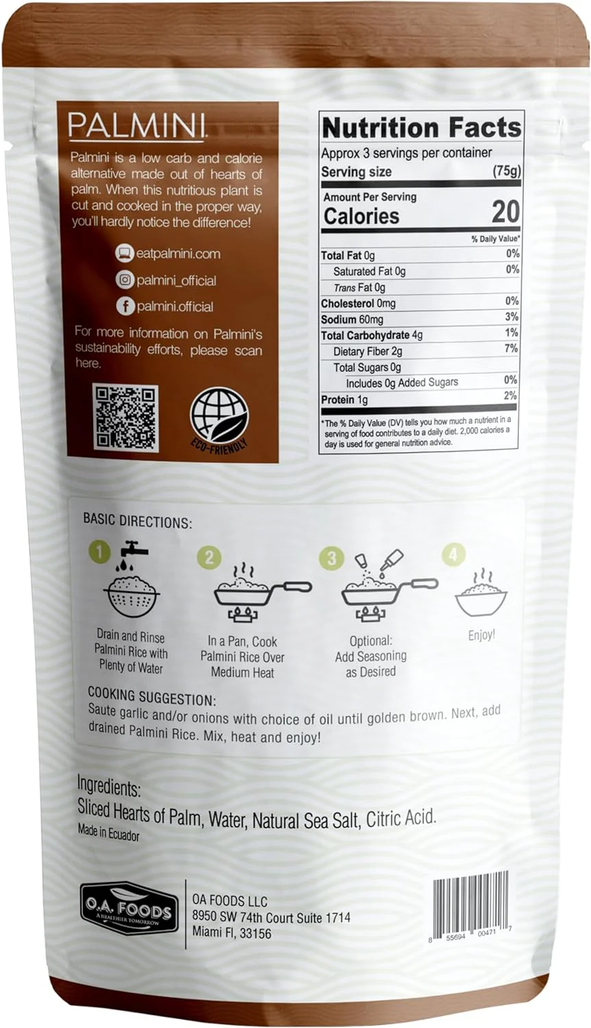 Palmini Low Carb Keto Rice & Mash Duo - 12 Pack x 340g - Image 7