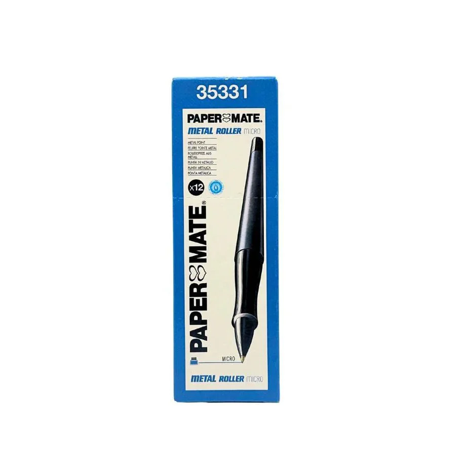 Paper Mate Metal Roller Pens - Bulk Pack 144 Pens (Blue) - Image 2
