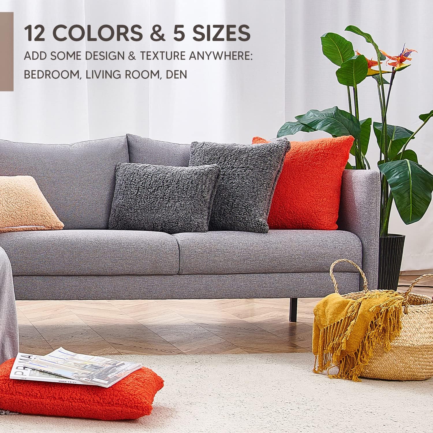PAULEON Cushion Covers 2 Pack β 30x50 cm Black - Image 5