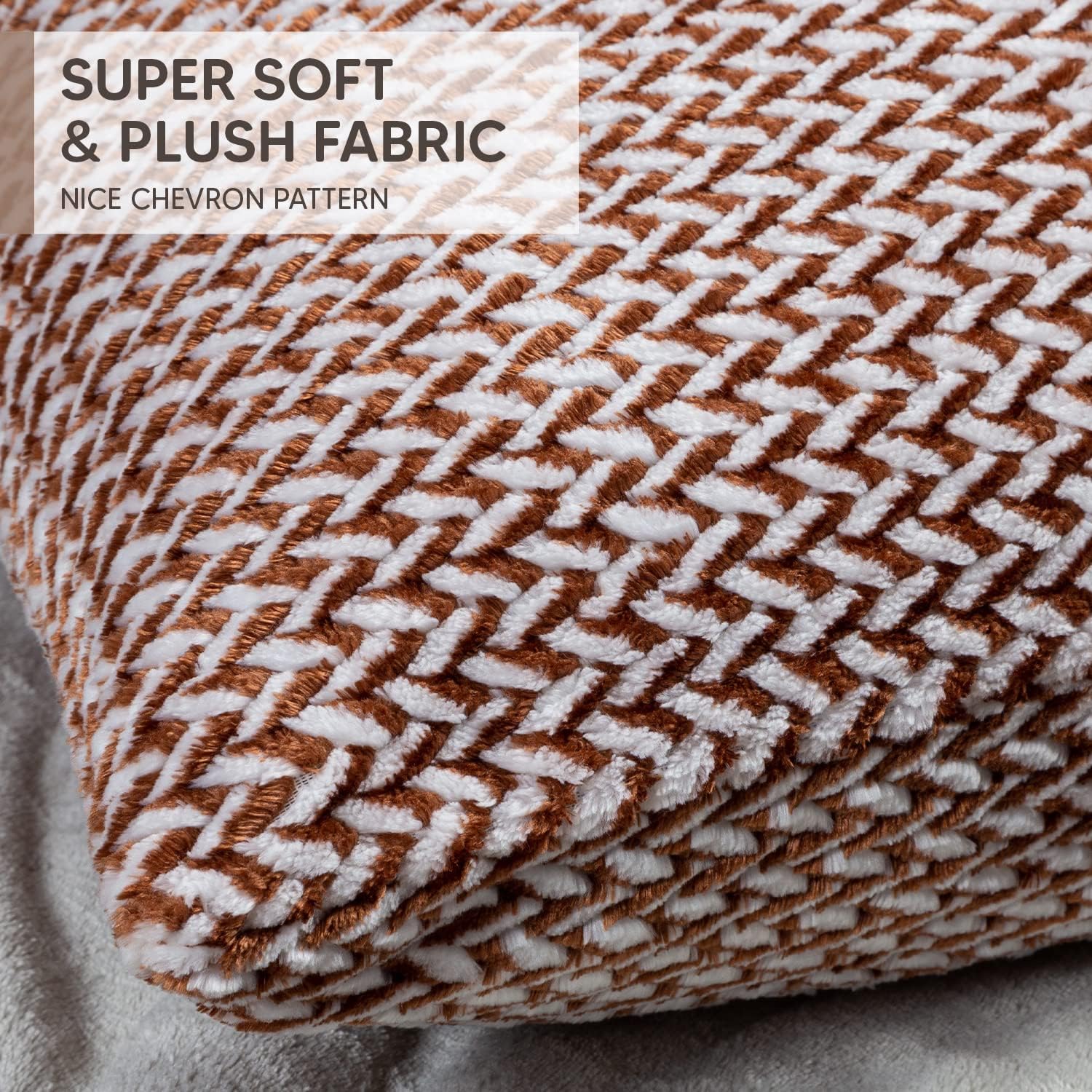 PAULEON Cushion Covers 2 Pack – 30x50 cm - Chocolate - Image 3