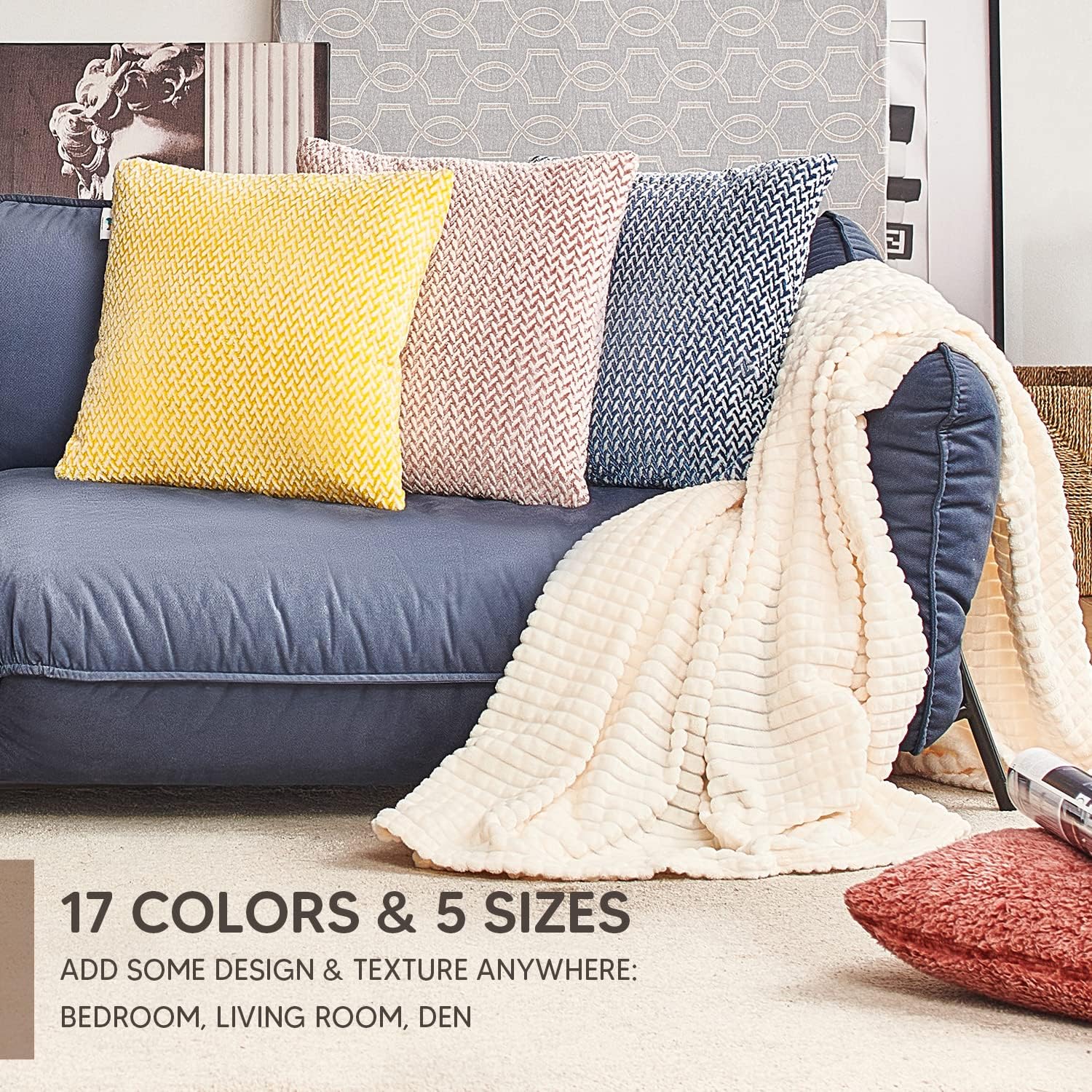 PAULEON Cushion Covers 2 Pack - 50x50cm Champagne - Image 7