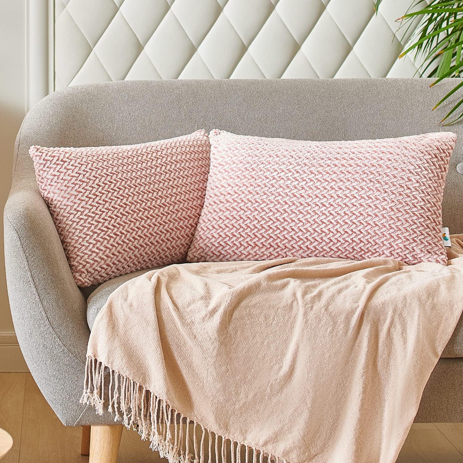 PAULEON Jacquard Cushion Covers 2 Pack - Various Colours - Image 12
